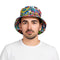 NINGBO NIKO IMP & EXP CO., LTD. Costume Accessories Graffiti Retro Bucket Hat for Adults 840482504302