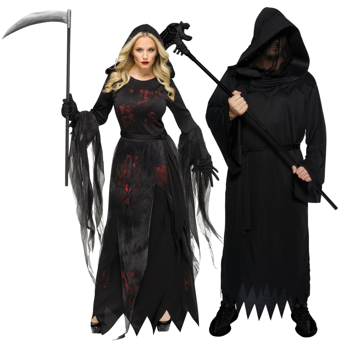 Grim Reaper Couple Costumes – Party Expert