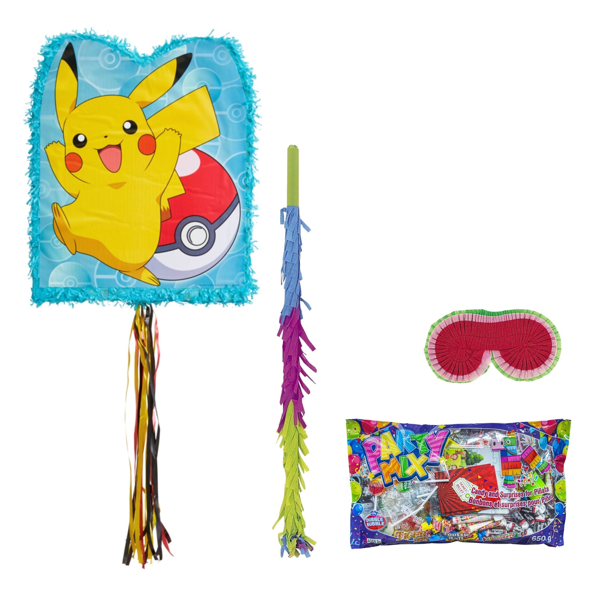 Ensemble piñata pour fête d'anniversaire de Pokémon