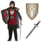 PARTY EXPERT Medieval Warrior Costume Kit for Kids