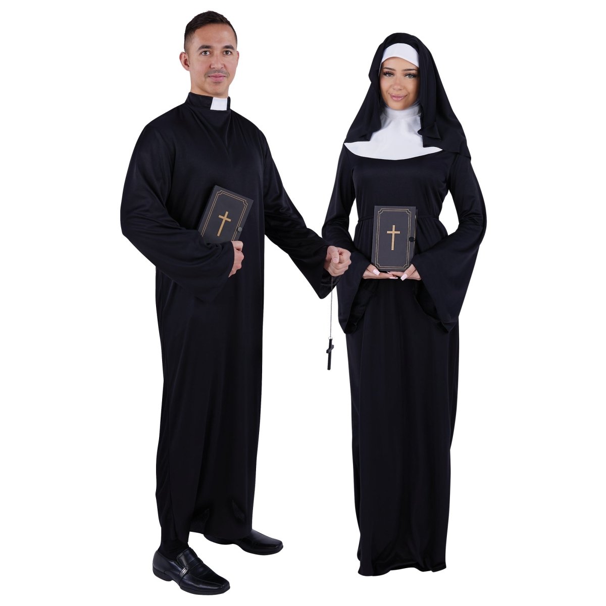 Nun And Priest Couple Costumes Party Expert nun-and-priest-couple-costumes-party-expert