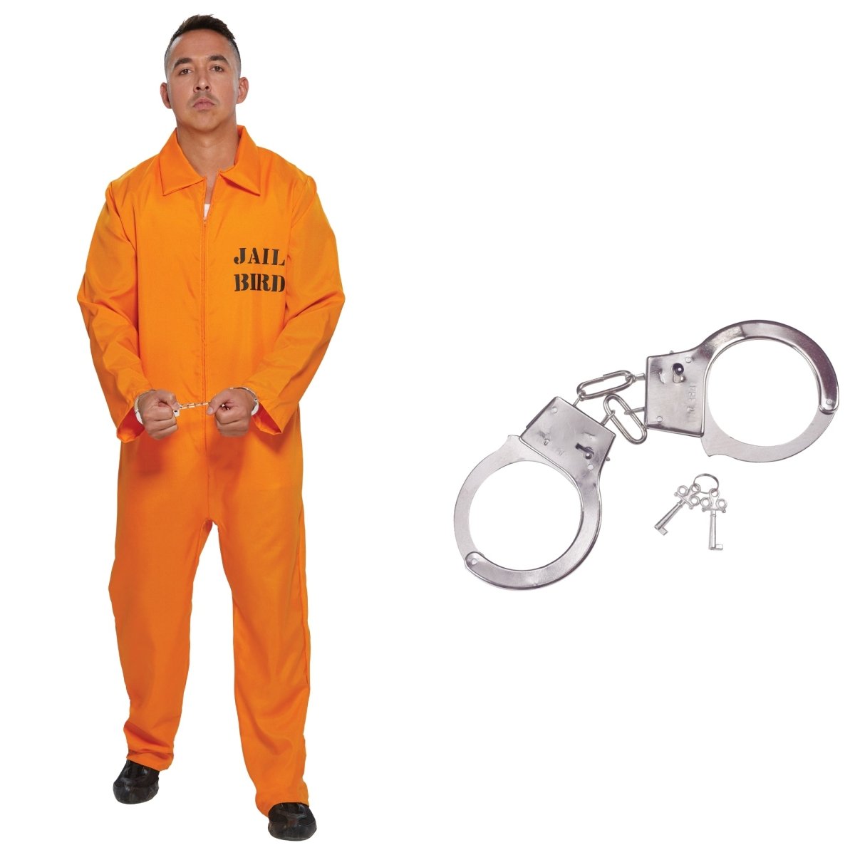Prisoner Jumpsuit Costume Kit for Adults Party Expert