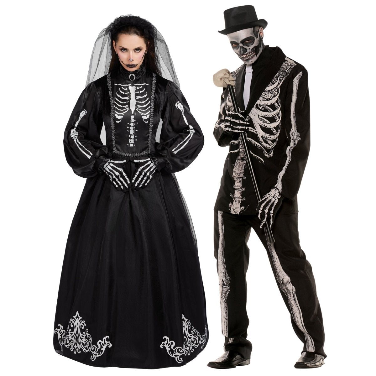 Squelette Halloween Costume Homme Costumes De Couple De Squelette