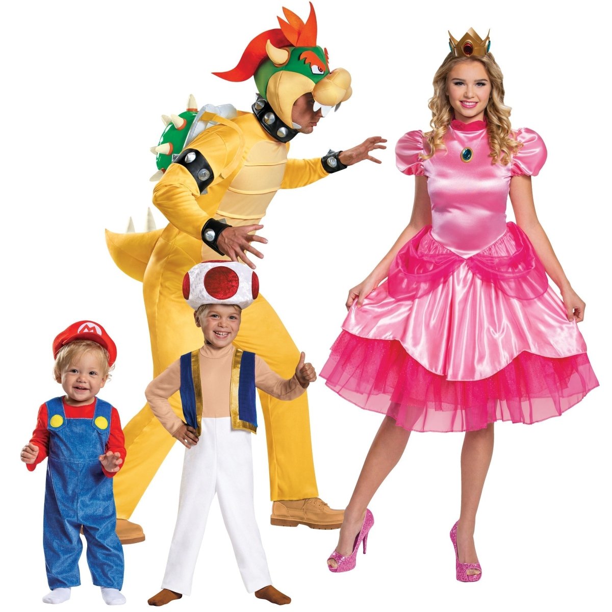 Super Mario Classic Kids Costume - Blue Jumpsuit With Hat & Mustache (Size 4-6x)