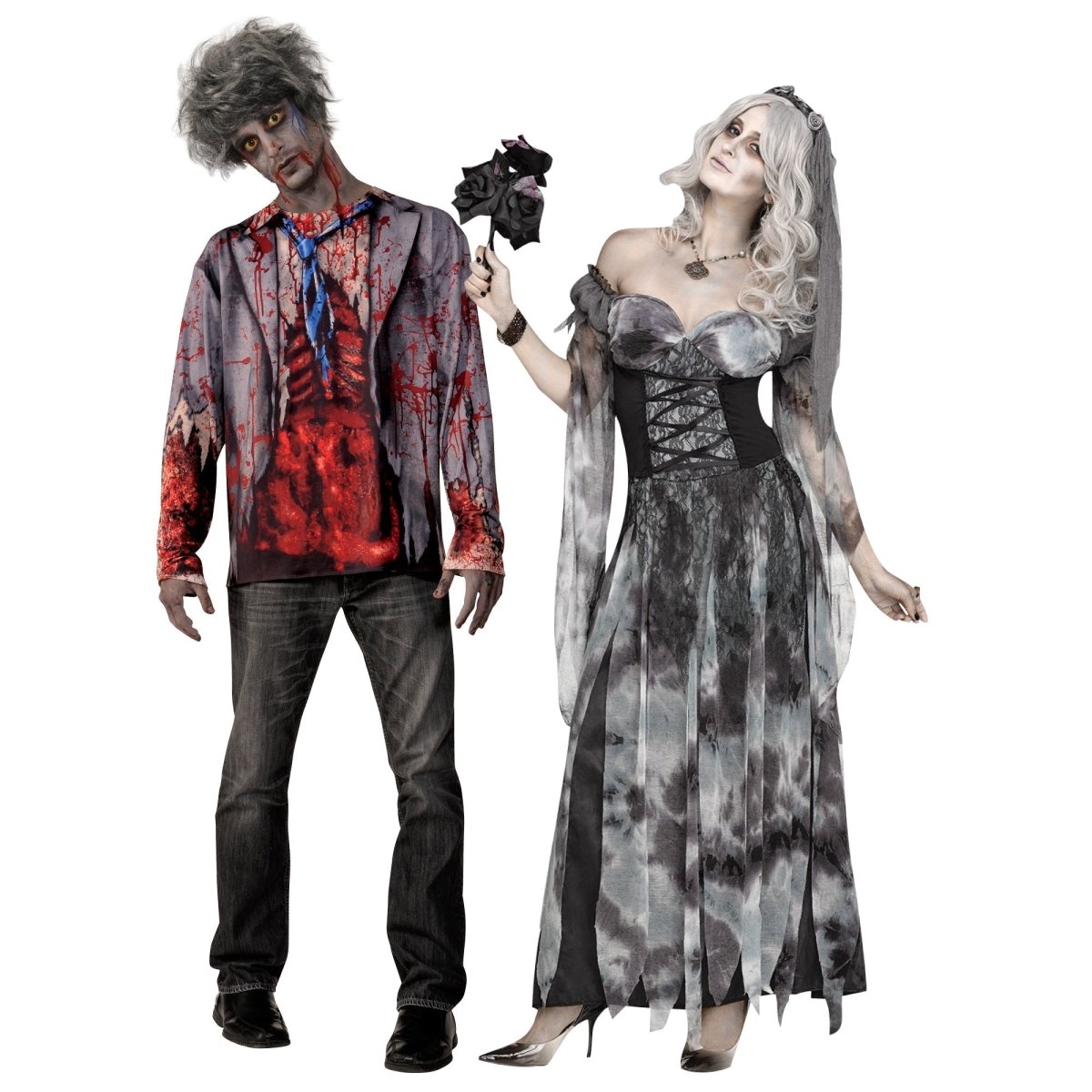 Zombie Couple Costumes – Party Expert
