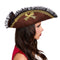 PARTY PLAY LIMITED Costume Accessories Pirate Tricorn Hat with Lace for Adults 850023088833