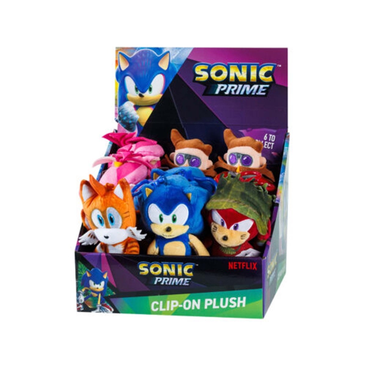 Peluche pour sac à dos de Sonic le hérisson, pouces Party Expert
