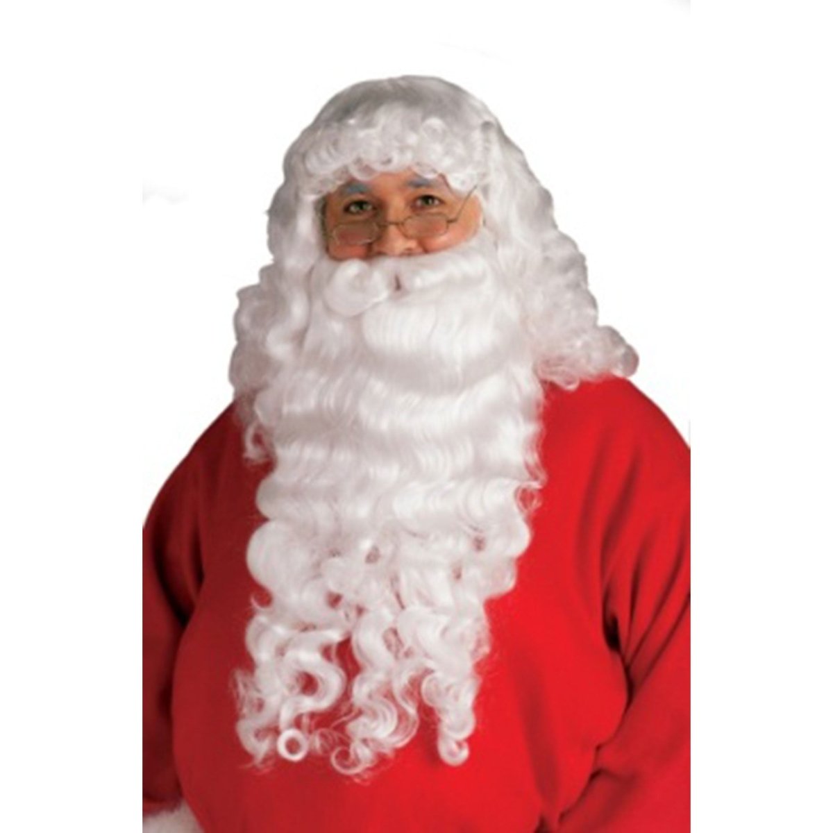 RUBIES II (Ruby Slipper Sales) Christmas Santa Claus Wig and Beard Set for Adults 82686023443