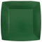SANTEX Everyday Entertaining Dark Green Large Square Lunch Party Paper Plates, 9 Inches, 10 Count 3660380072355