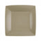 SANTEX Everyday Entertaining Taupe Brown Small Square Dessert Party Paper Plates, 7 Inches, 10 Count 3660380071792