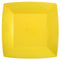 SANTEX Everyday Entertaining Yellow Large Square Lunch Party Paper Plates, 9 Inches, 10 Count