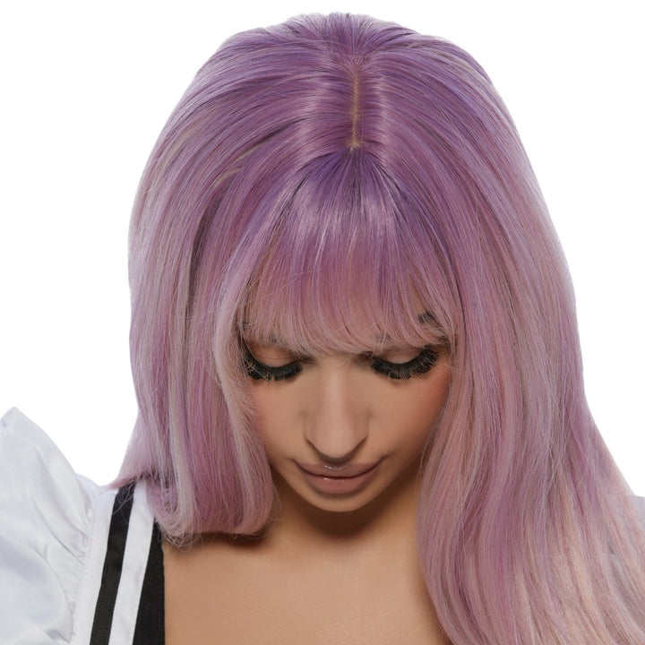 Shaoxing Keqiao Chengyou Textile Co.,Ltd Costumes Accessories Hana Pink Wavy Long Wig for Adults 810077659311