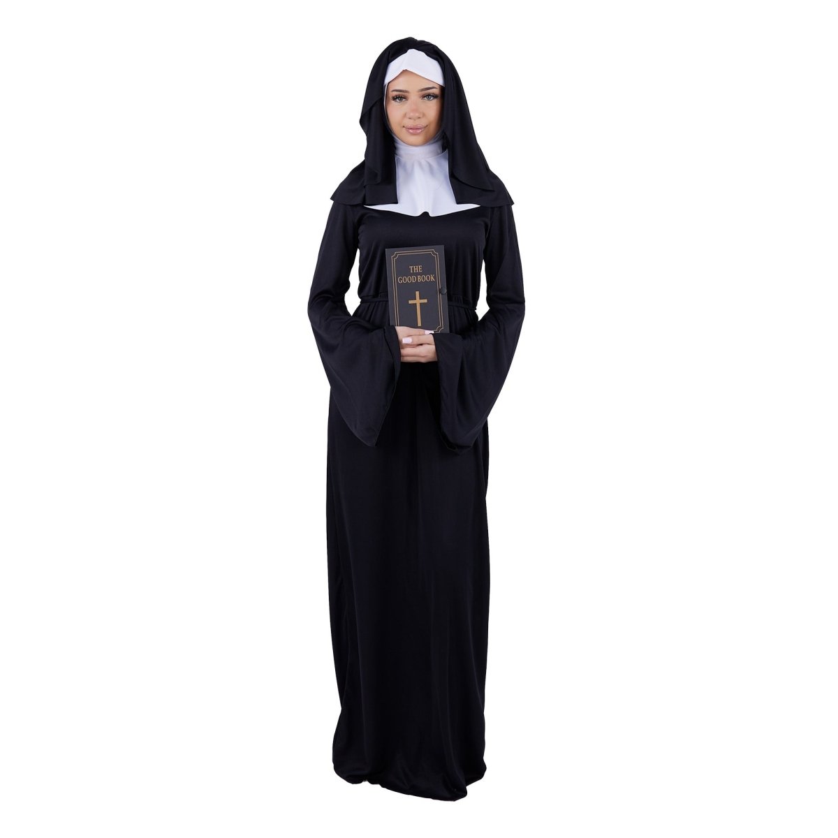 Nun Costume for Adults, Black Dress