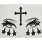 SS INTERNATIONALS Costume Accessories Cross and Stars Face Art Crystal Stickers, 1 Count 840482505774