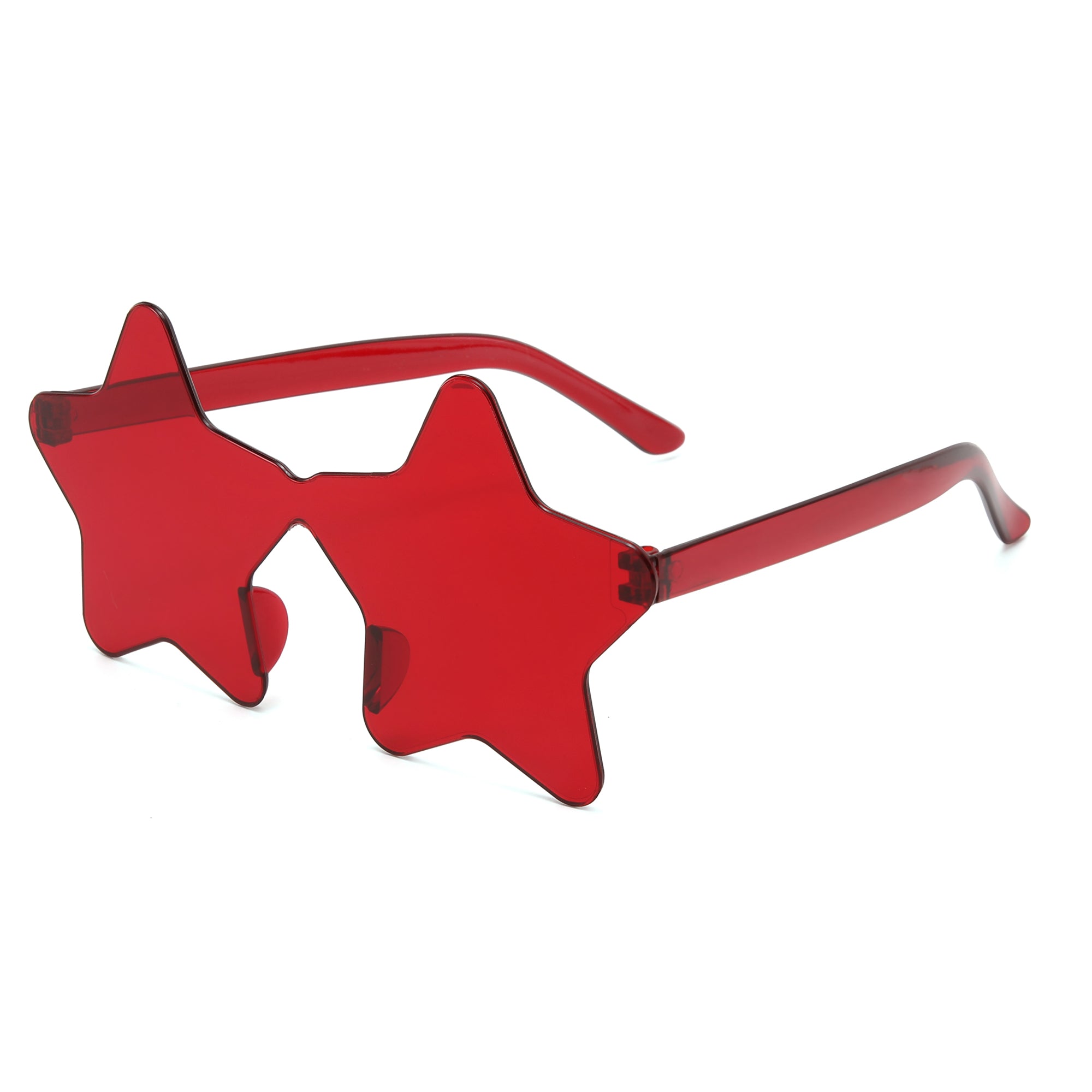 Red Star Shaped Sunglasses for Adults | Party Expert