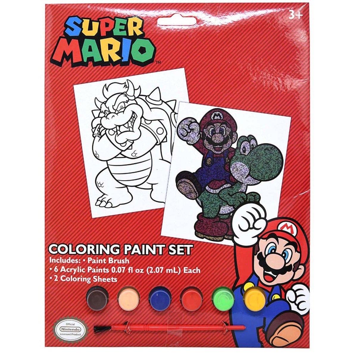 Super Mario Coloring Paint Set, 1 Count | Party Expert