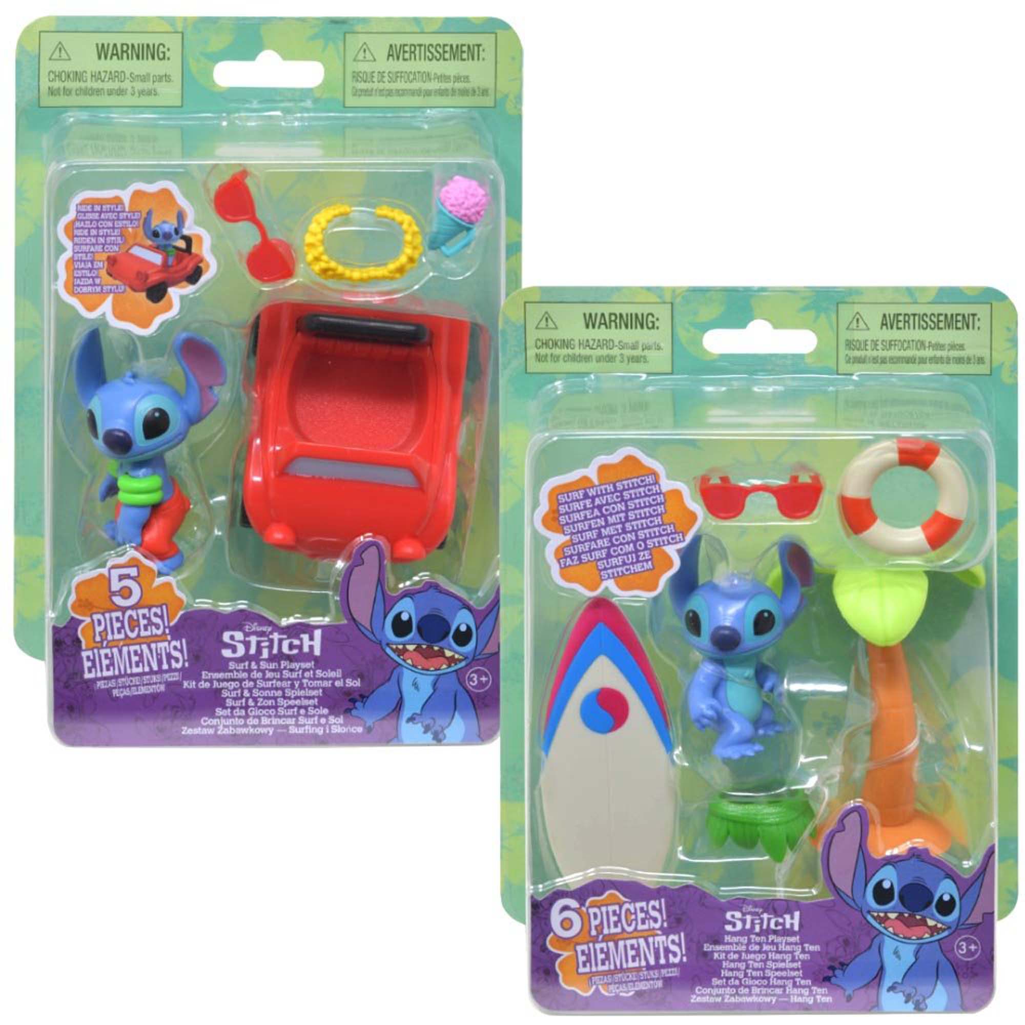 Just Play Stitch Surf Sun 5 Pieces Mini Playset