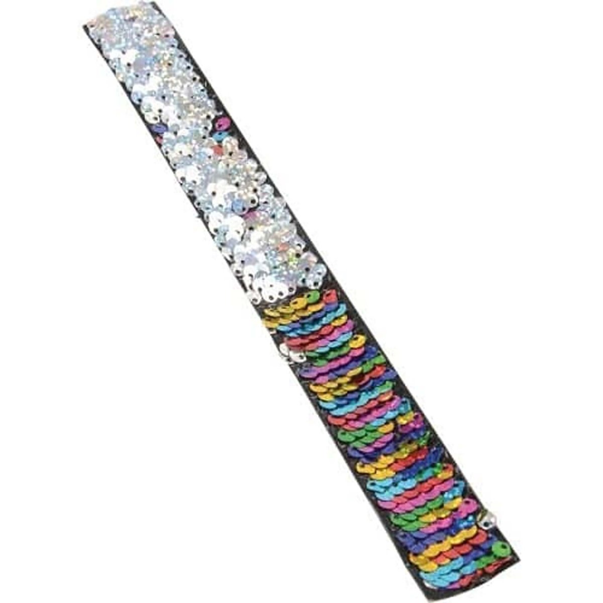 Rainbow Sequin Slap Bracelet, 1 Count | Party Expert