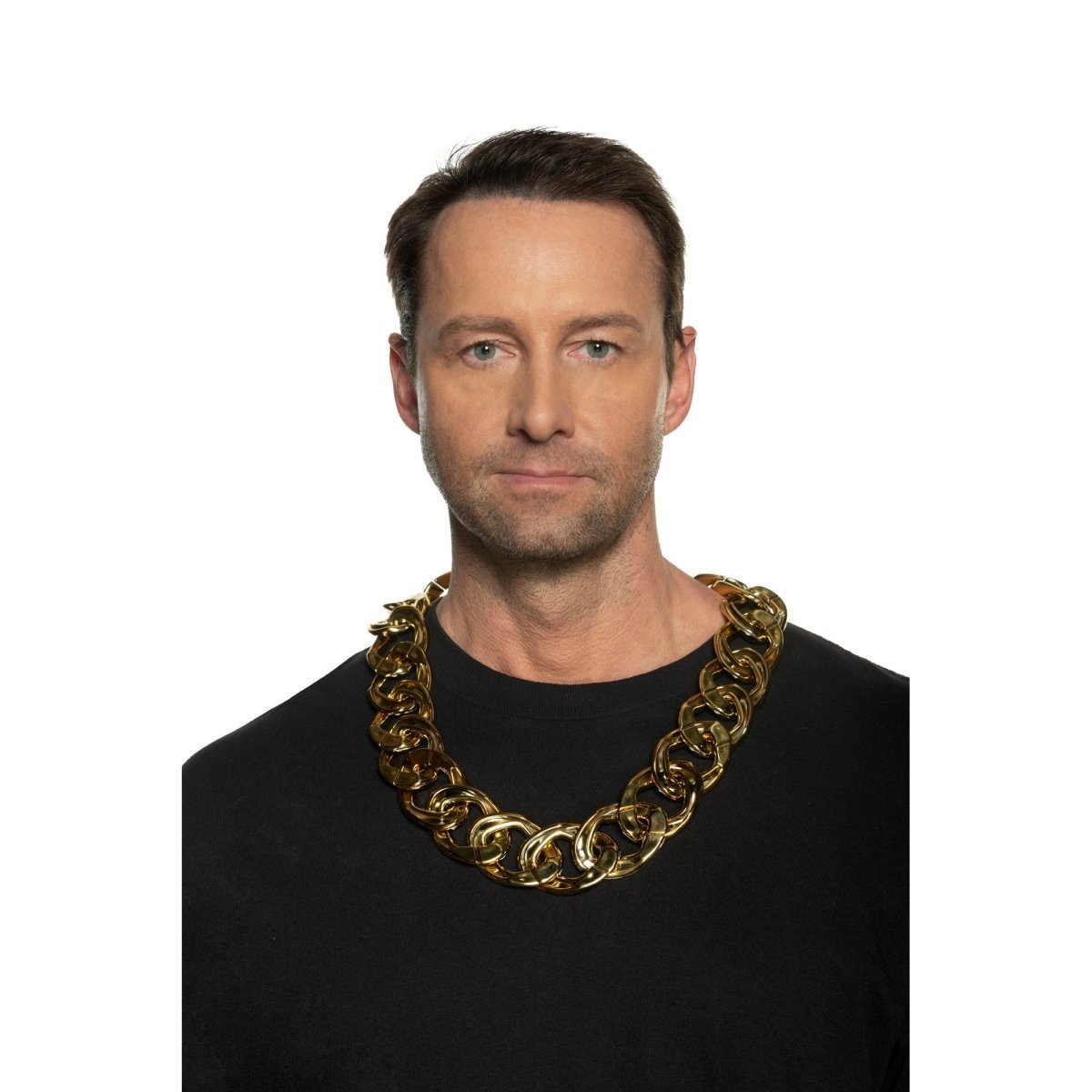Smiffys Collier Doré Chunky – Accessoire Costume Déguisement Taille Unique – Plastique