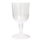 UNIQUE PARTY FAVORS Disposable-Plasticware Clear Plastic Wine Glasses, 5 Oz, 8 Count 011179494026