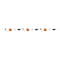 UNIQUE PARTY FAVORS Halloween Bats and Boos Pennant Banner, 96 Inches, 1 Count