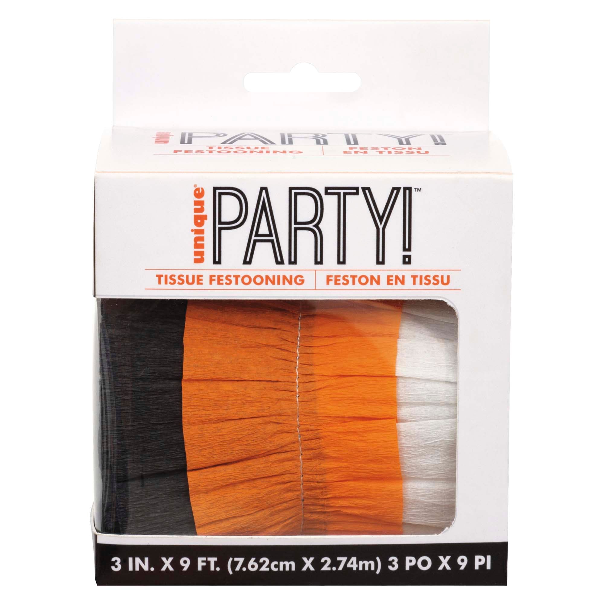 Bats and Boos Tissue Festooning, 3 x 108 Inches | Party Expert