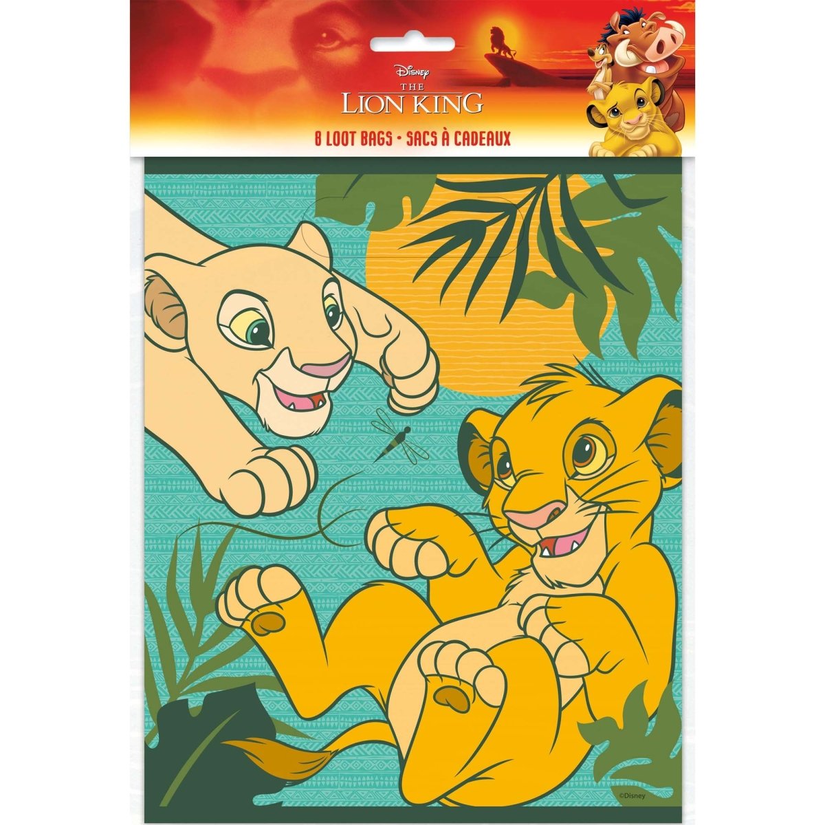 Disney Lion King Birthday Loot Bags, Count Party Supplies