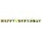 UNIQUE PARTY FAVORS Kids Birthday Ninja Turtles: Mutant Mayhem Birthday Paper Jointed Banner, 1 Count
