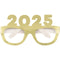 UNIQUE PARTY FAVORS New Year 2025 New Year Number Paper Glasses, Silver and Gold, 4 Count 011179161003