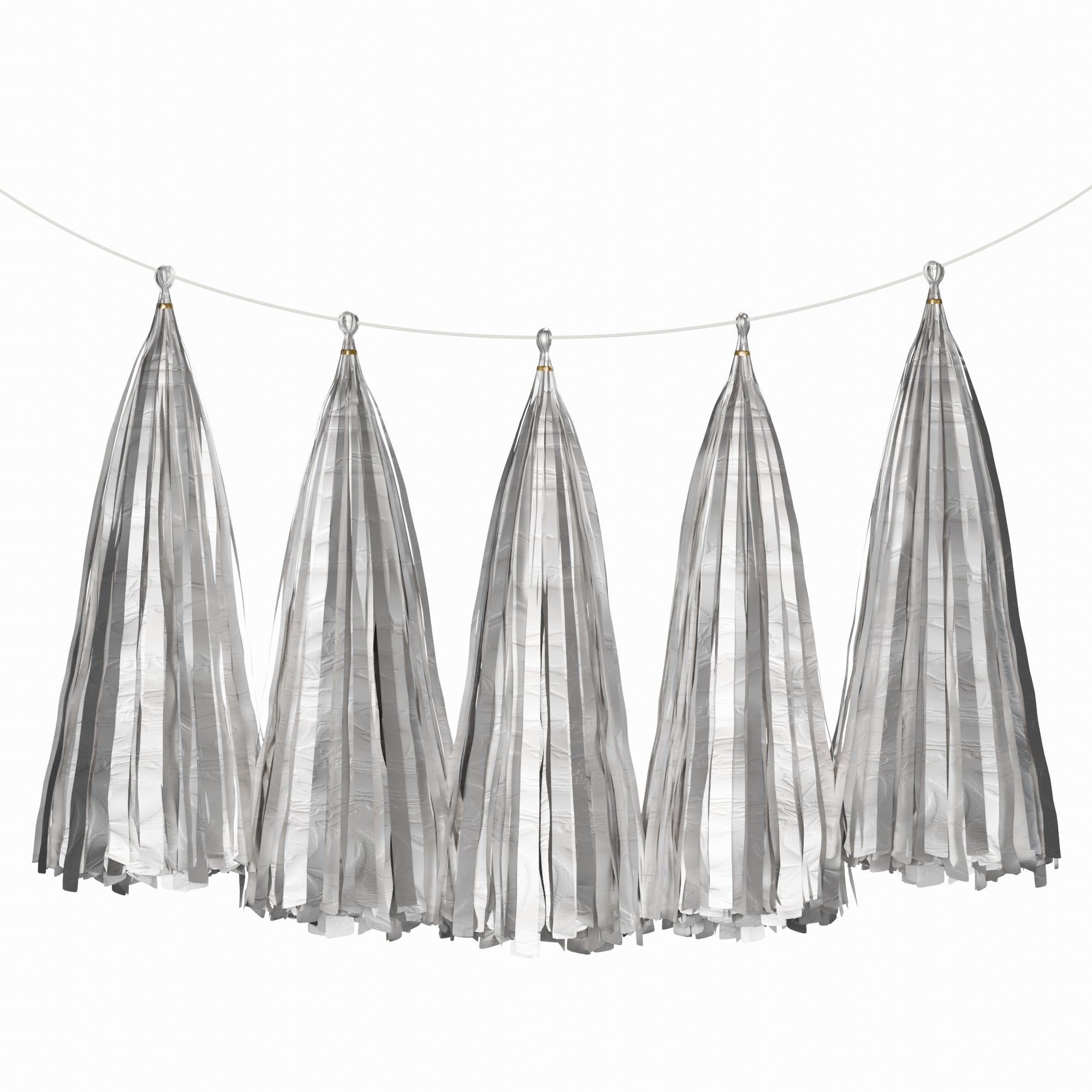 Silver tassel store garland