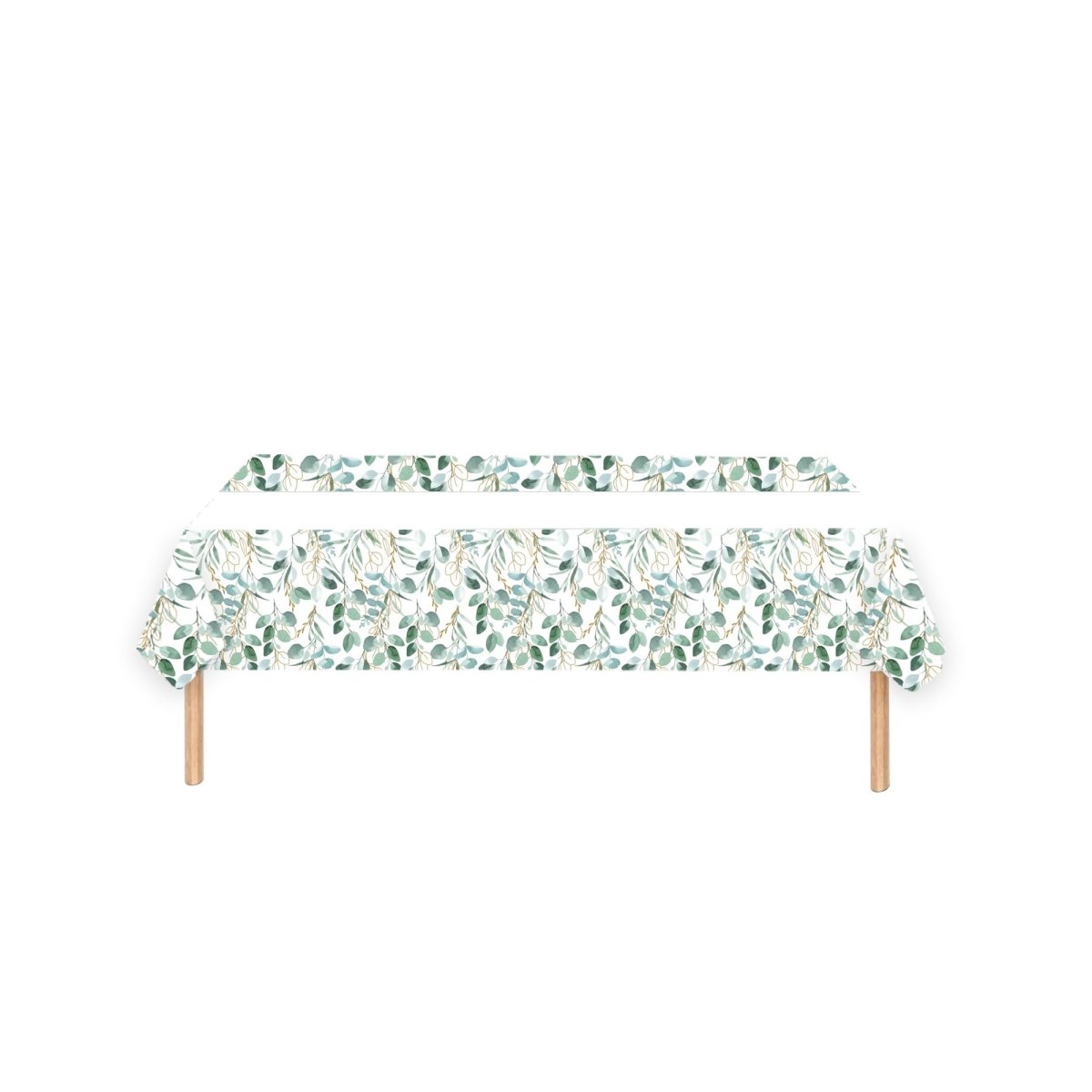 YIWU DAMAI Everyday Entertaining Golden Foliage Rectangular Paper Table Cover, 47 x 70 Inches, 1 Count 810120719702