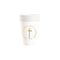 YIWU DAMAI Religious Gold Heavenly Cross Paper Cups, 9 Oz, 8 Count 840482501486