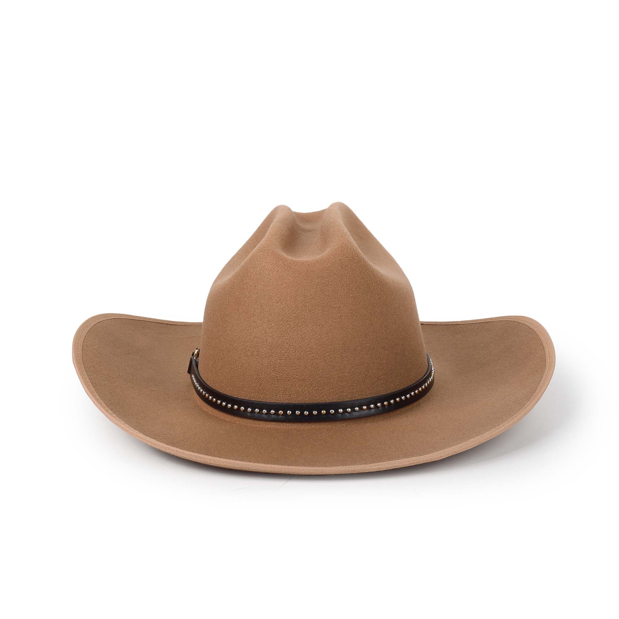 Tan Leather Look Western Cowboy Hat Adult Brown Tan Leather Look Western Cowboy Hat Adult Brown