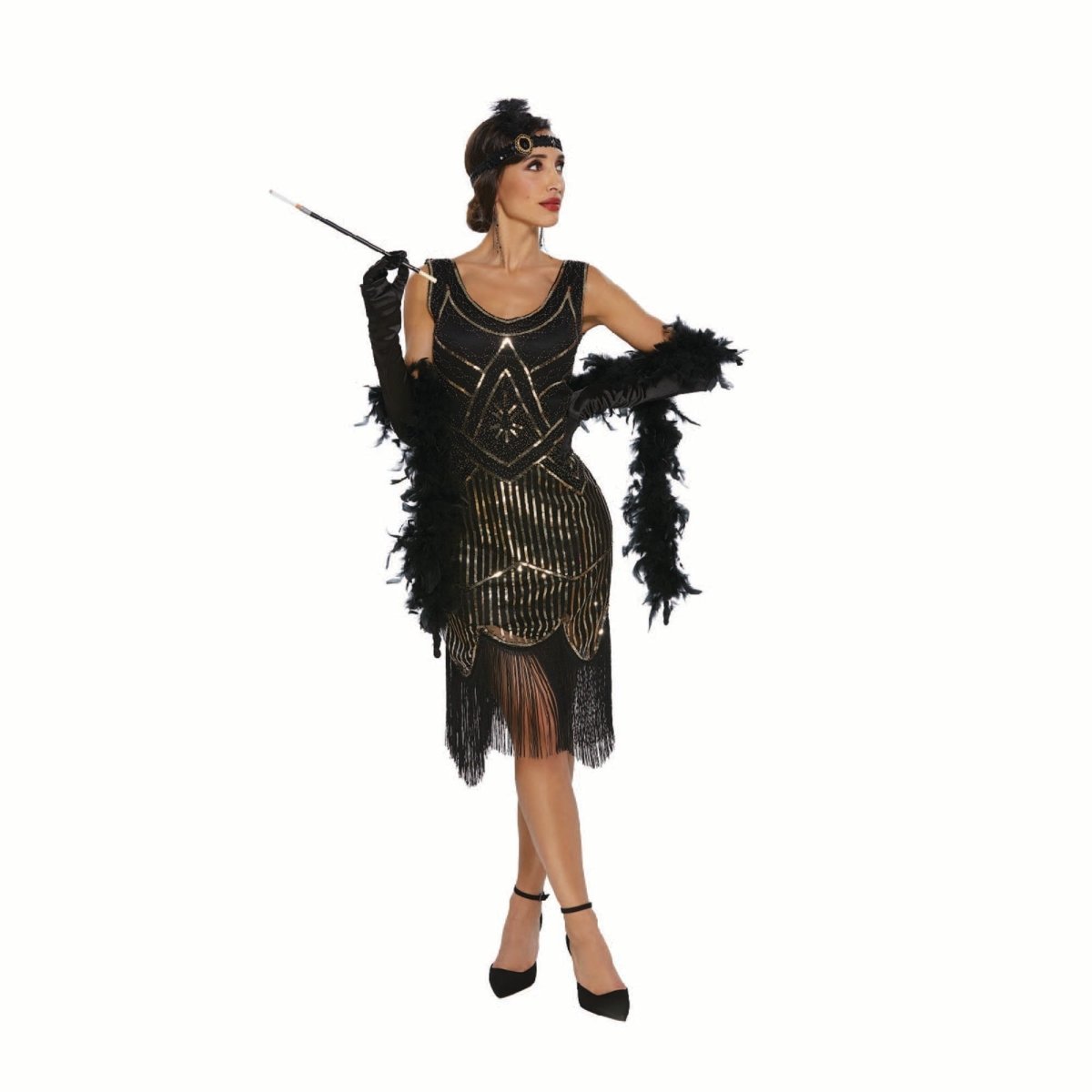1920s Black Dress for Adults