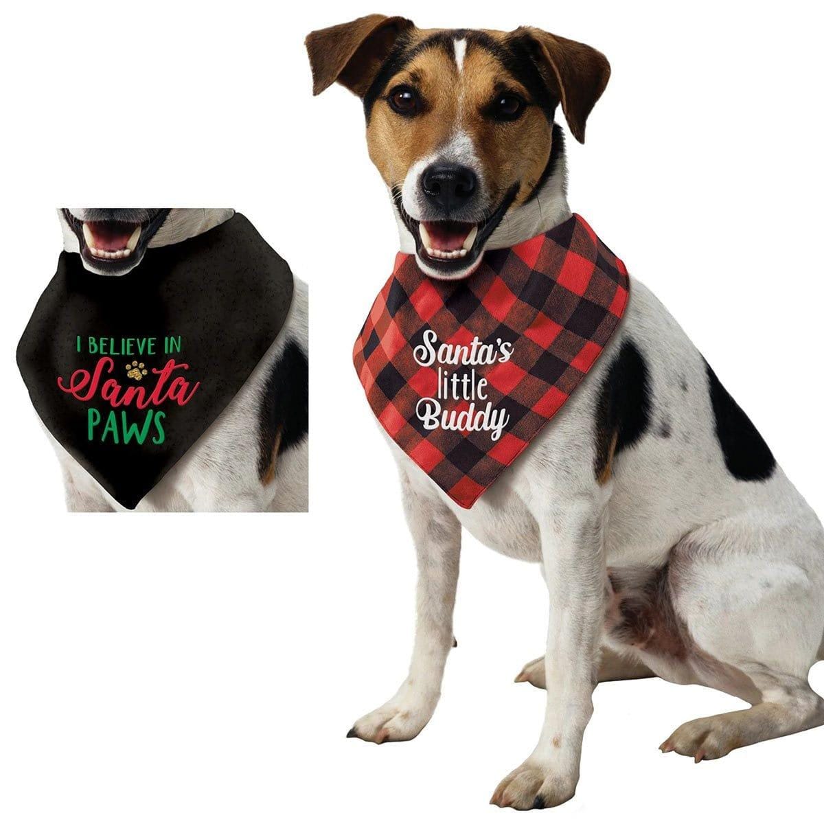 Buy Christmas Santa Pet Reversible Bandana sold at Party Expert