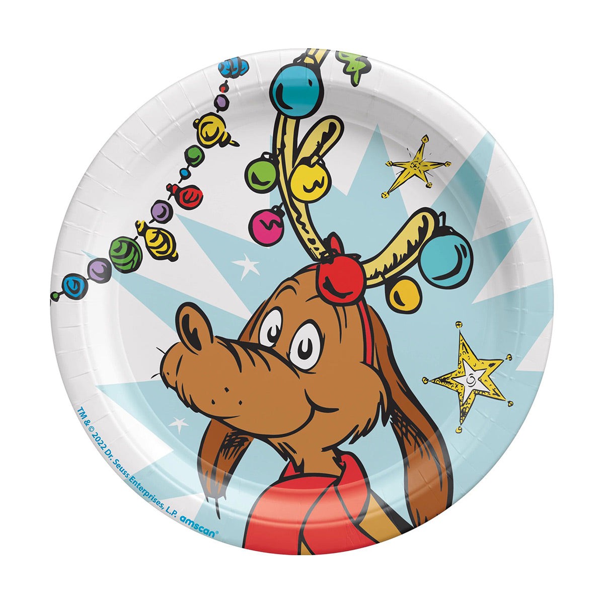 The Grinch Round Dessert Paper Plates 7 Inches 8 Count Party Expert