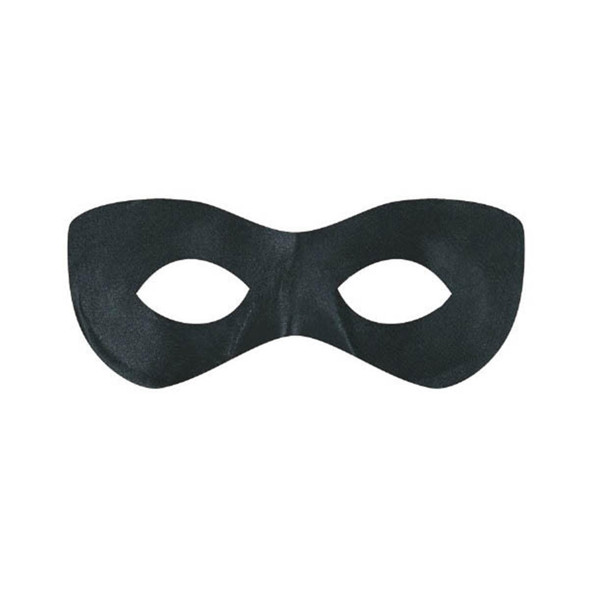 Black Super Hero Mask for Adults