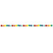 UNIQUE PARTY FAVORS General Birthday Felt Pom Pom Garland, Rainbow, 84 Inches, 1 Count