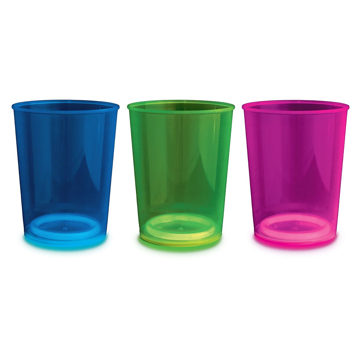 Glow in the Dark Party Cups, 13.5 oz, 8 Count - Party Expert