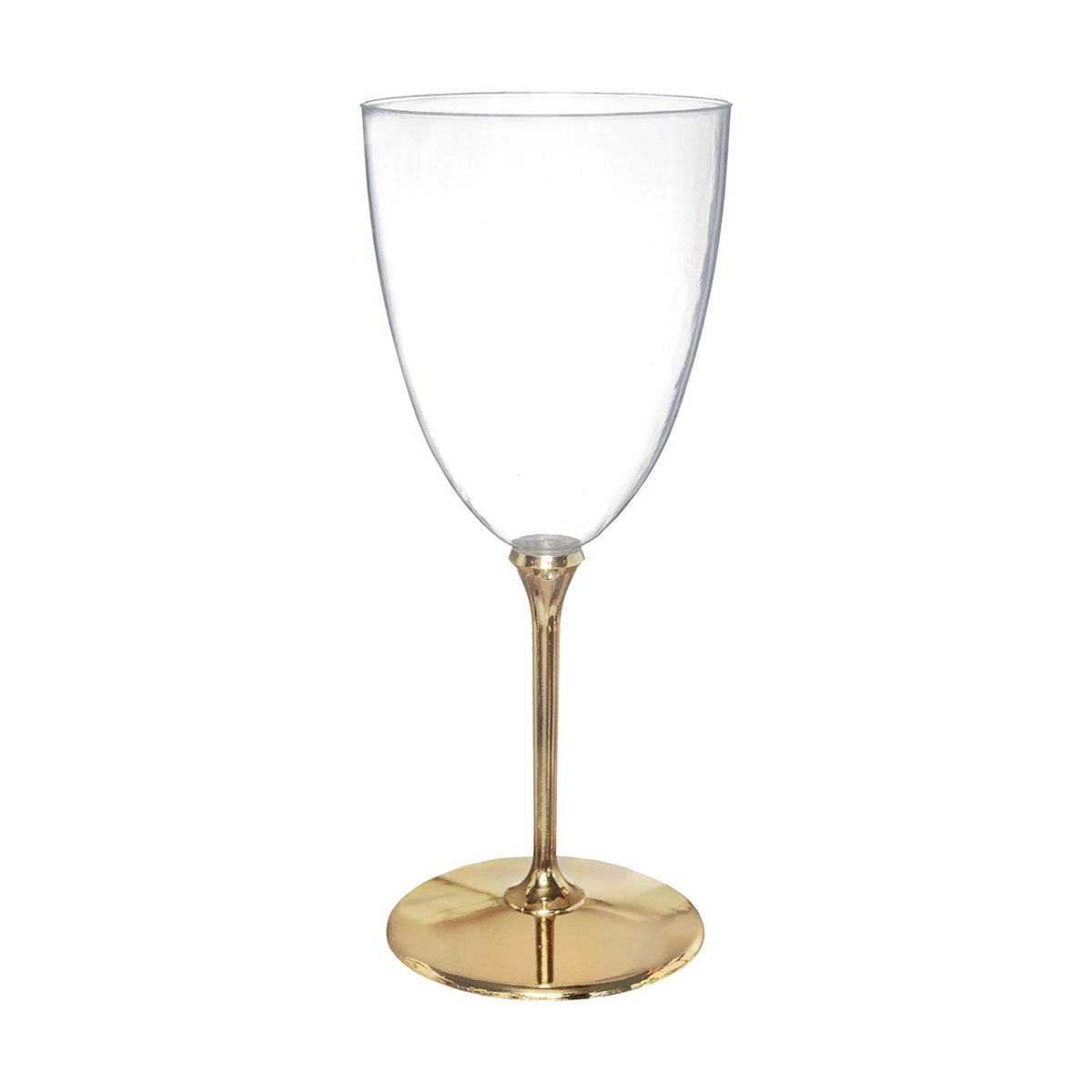 Gold Deluxe Wine Glasses, 7 oz, 20 Count Party Expert