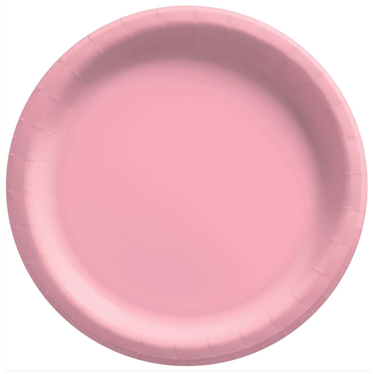 AMSCAN CA Disposable-Plasticware New Pink Round Paper Plates, 9 Inches, 20 Count 192937242063