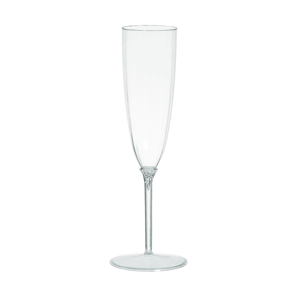 Premium Quality Clear Plastic Champagne Flutes, 5 Oz Party Expert
