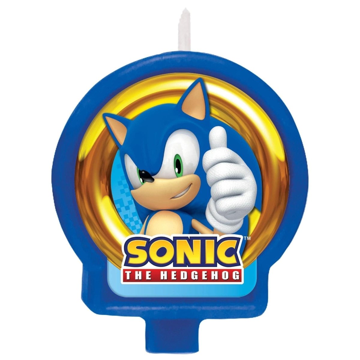 AMSCAN CA Kids Birthday Sonic the Hedgehog Birthday Candle