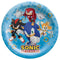 AMSCAN CA Kids Birthday Sonic the Hedgehog Dinner Paper Plates, 9 in, 8 Count