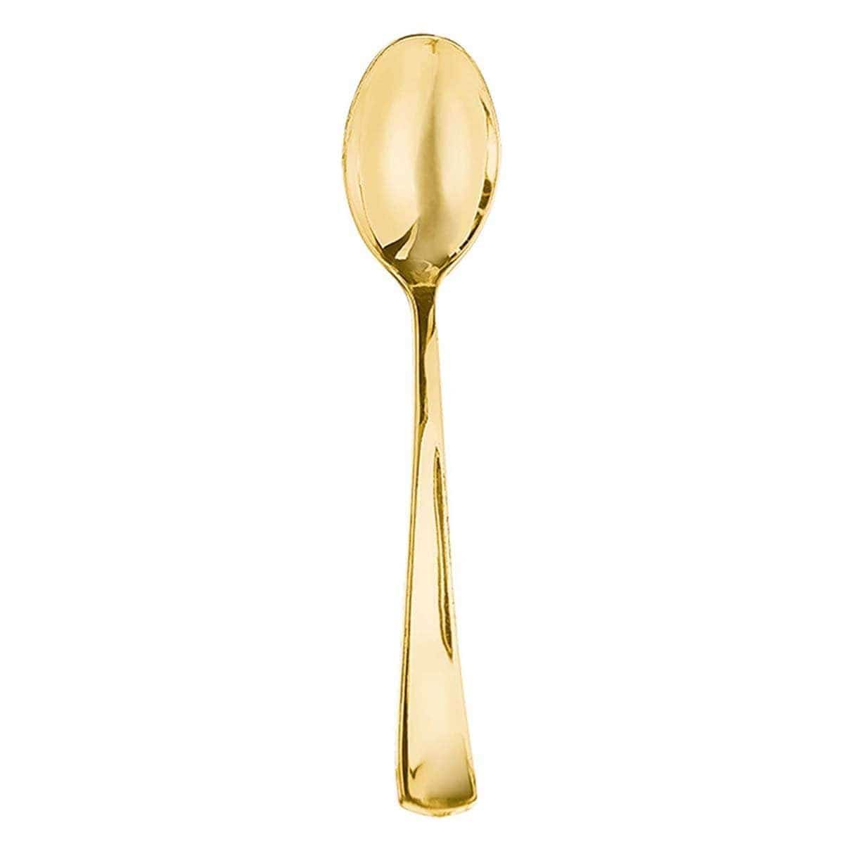 Buy Plasticware Premium Spoons - Gold 32/pkg sold at Party Expert
