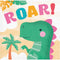 CREATIVE CONVERTING Kids Birthday Dino Party Small Beverage Napkins, 16 Count