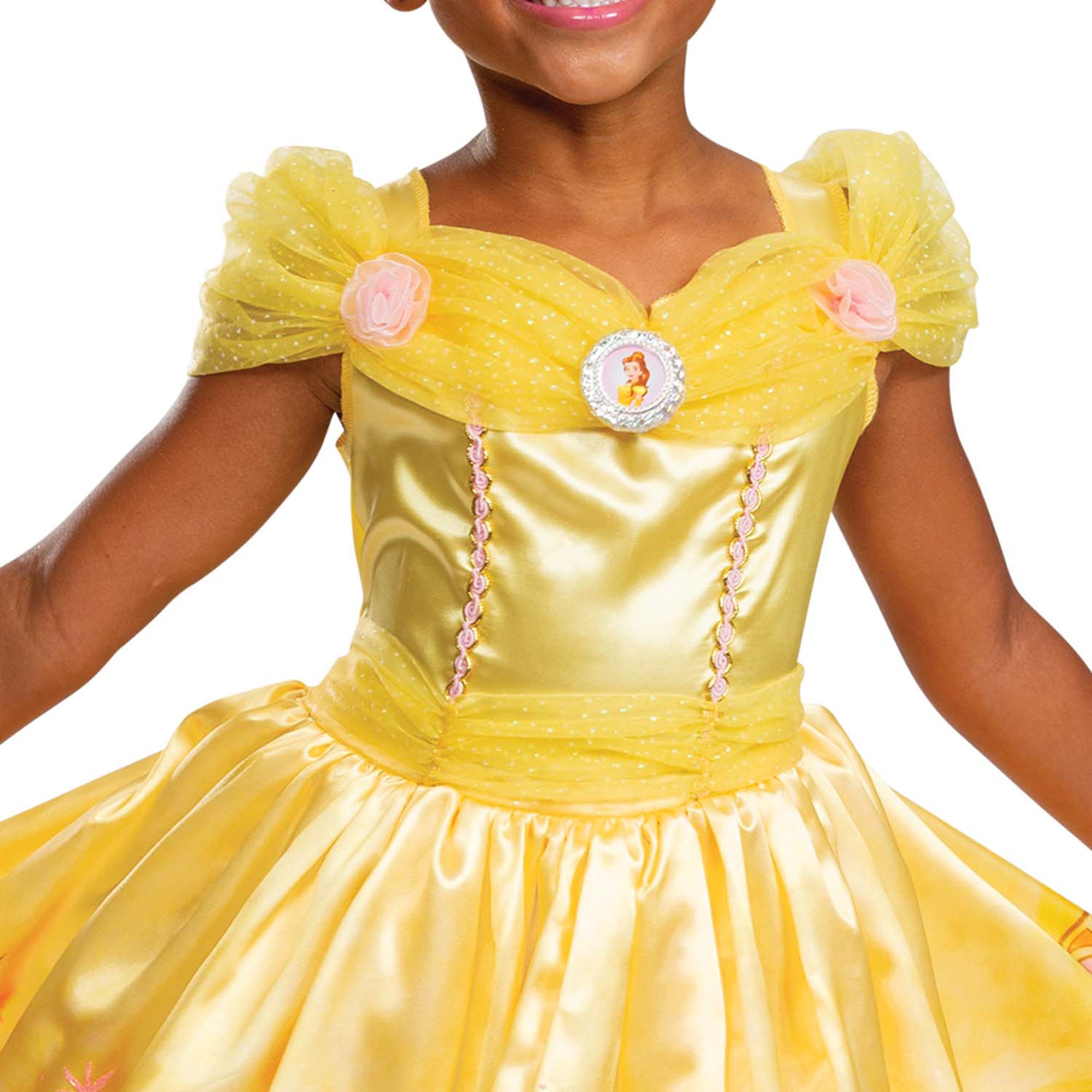 Costume de luxe de Belle pour tout-petits, Disney La Belle et la Bête, robe  jaune