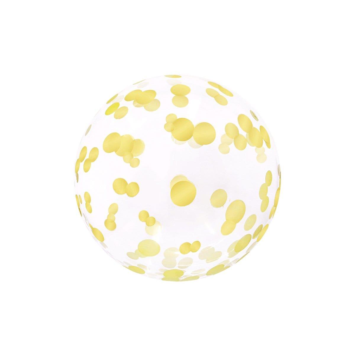 Buy Balloons Confetti Bubble Balloon, Gold, 18 Inches sold at Party Expert