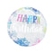 Buy Balloons HD Bubble Balloon, Birthday Snowflakes, 20 Inches sold at Party Expert