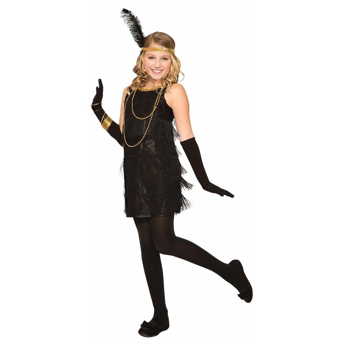 Women's 1920s Roaring Twenties Flapper Costume - Black Sequin Dress With Pearls Black Flapper Dresses Women's 1920s Roaring Twenties Flapper Costume - Black Sequin Dress With Pearls Black Flapper Dresses